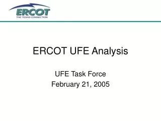 ERCOT UFE Analysis