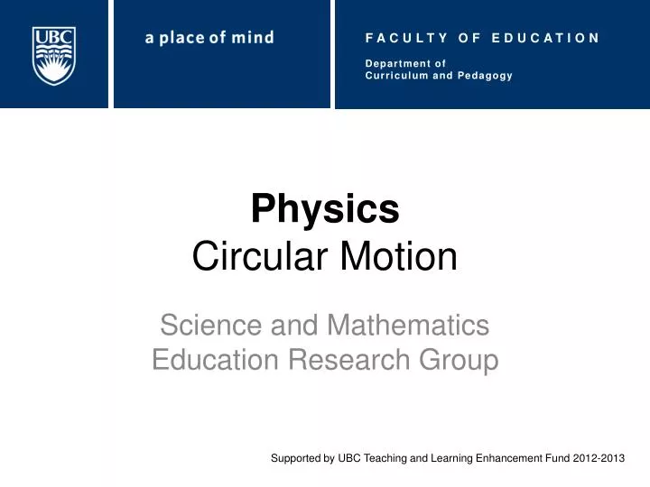physics circular motion
