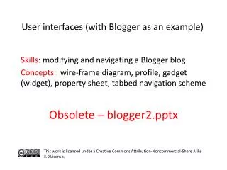 S kills : modifying and navigating a Blogger blog