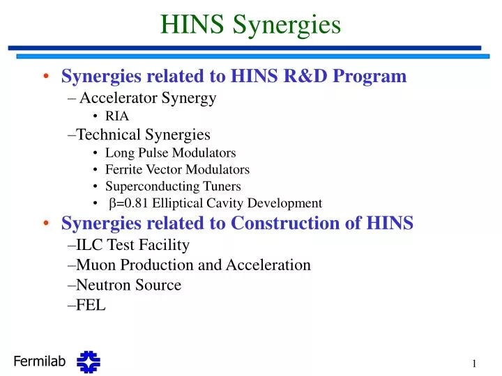 hins synergies