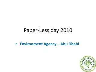Paper-Less day 2010