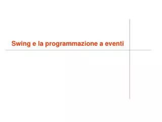 swing e la programmazione a eventi
