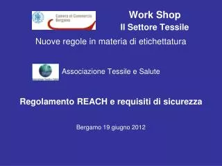 work shop il settore tessile