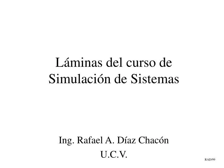 l minas del curso de simulaci n de sistemas