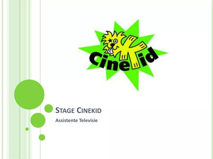 stage cinekid