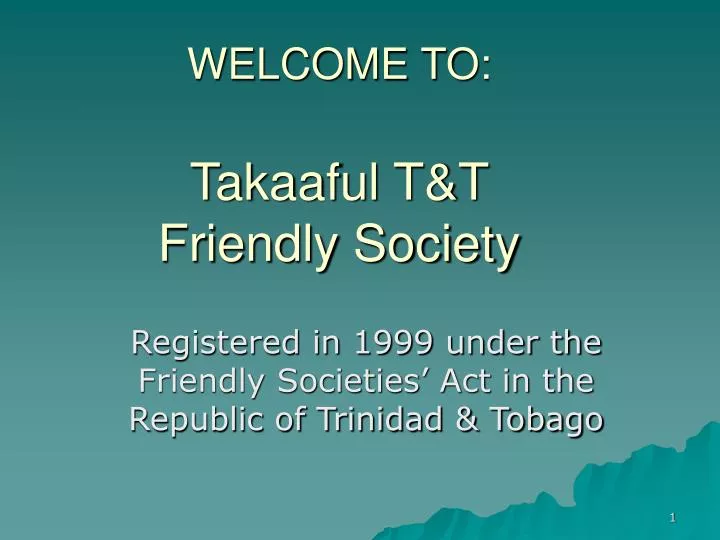 welcome to takaaful t t friendly society