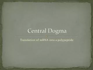 Central Dogma