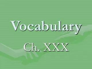 vocabulary