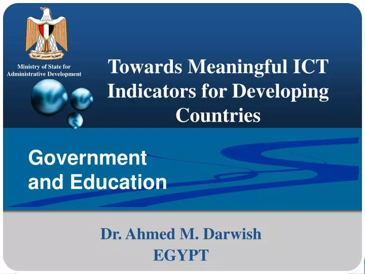 towards meaningful ict indicators for developing countries