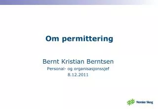 om permittering