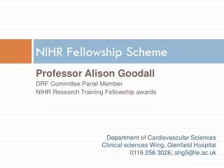 NIHR Fellowship Scheme