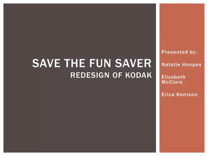 save the fun saver redesign of kodak