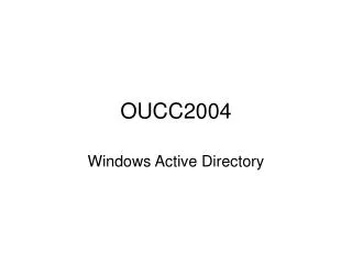 OUCC2004