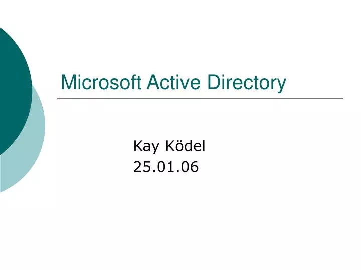 microsoft active directory