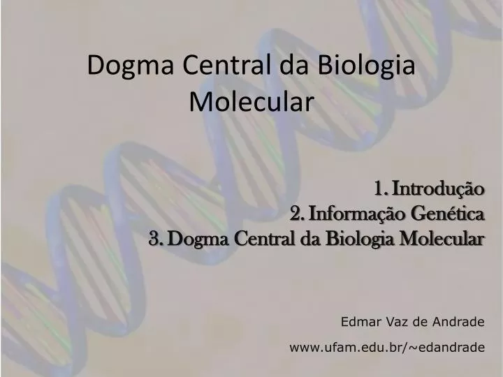 dogma central da biologia molecular