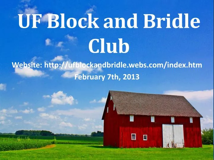 uf block and bridle club
