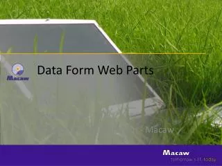 Data Form Web Parts