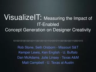 VisualizeIT: Measuring the Impact of IT-Enabled Concept Generation on Designer Creativity