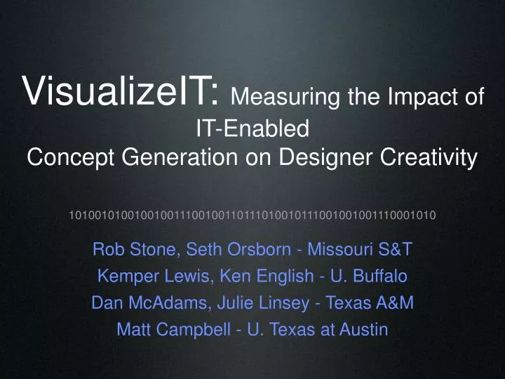 visualizeit measuring the impact of it enabled concept generation on designer creativity