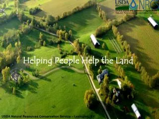 Helping People Help the Land