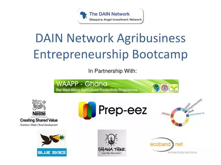 dain network agribusiness entrepreneurship bootcamp