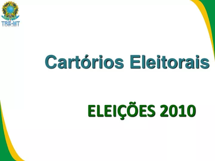 cart rios eleitorais