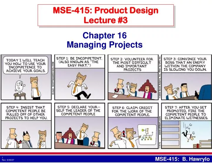 mse 415 product design lecture 3