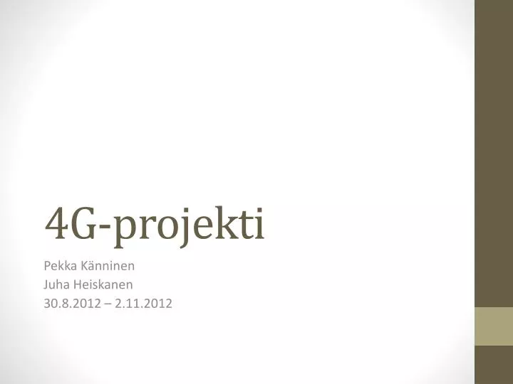 4g projekti