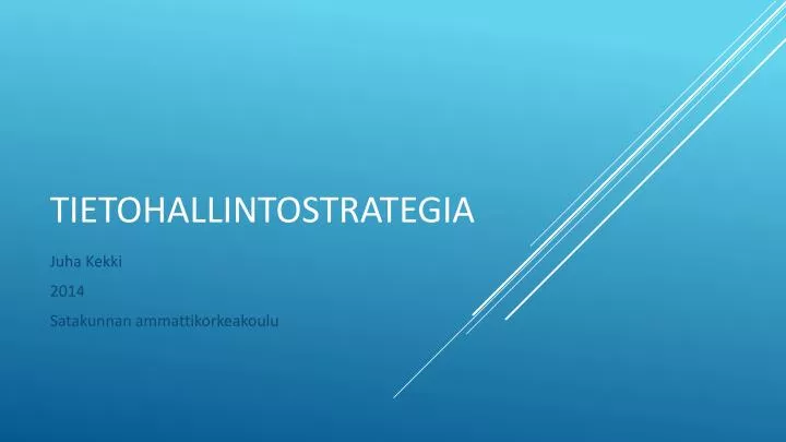 tietohallintostrategia