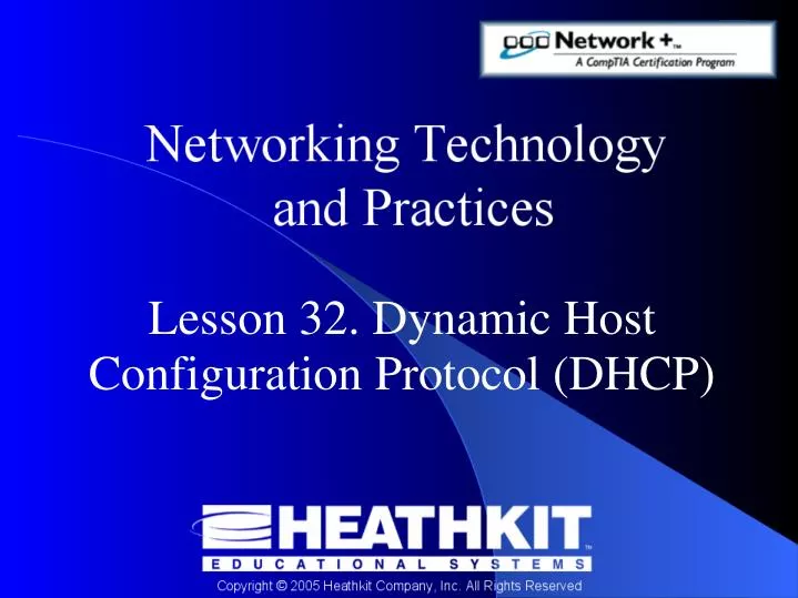 lesson 32 dynamic host configuration protocol dhcp