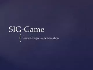 SIG-Game