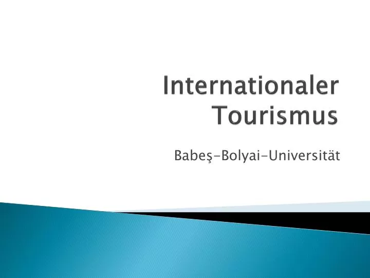 internationaler tourismus