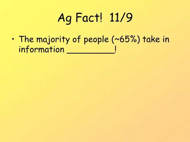 ag fact 11 9
