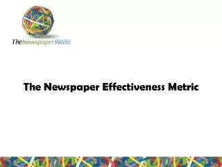 The Newspaper Effectiveness Metric