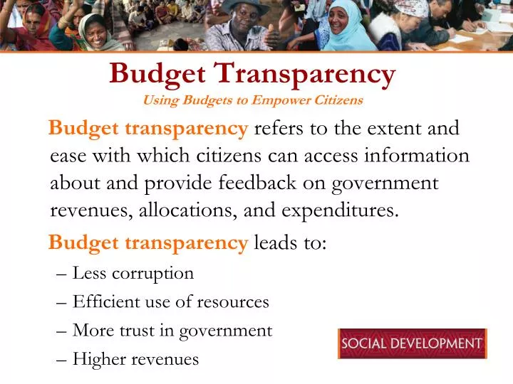 budget transparency using budgets to empower citizens