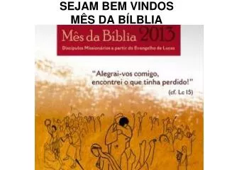 sejam bem vindos m s da b lblia