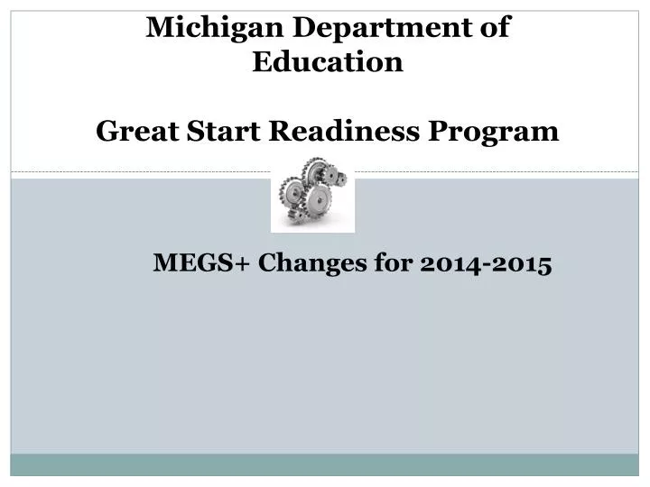 michigan department of education great start readiness program