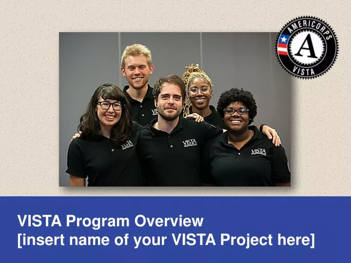 vista program overview insert name of your vista project here