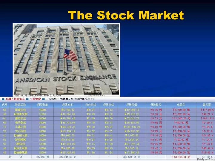 the stock market