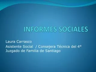 informes sociales