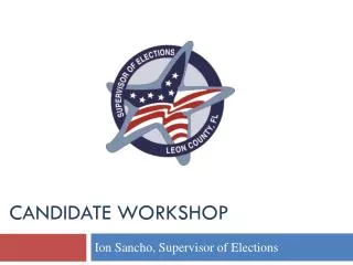 Candidate Workshop