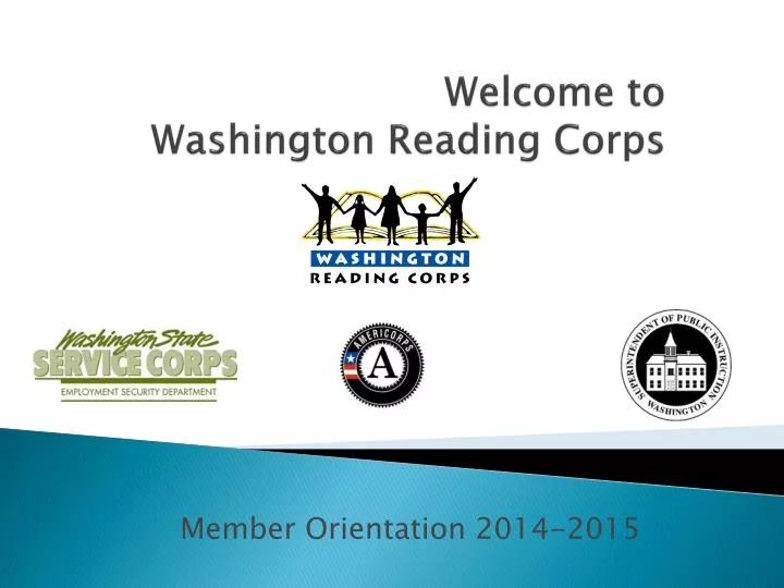 welcome to w ashington reading corps