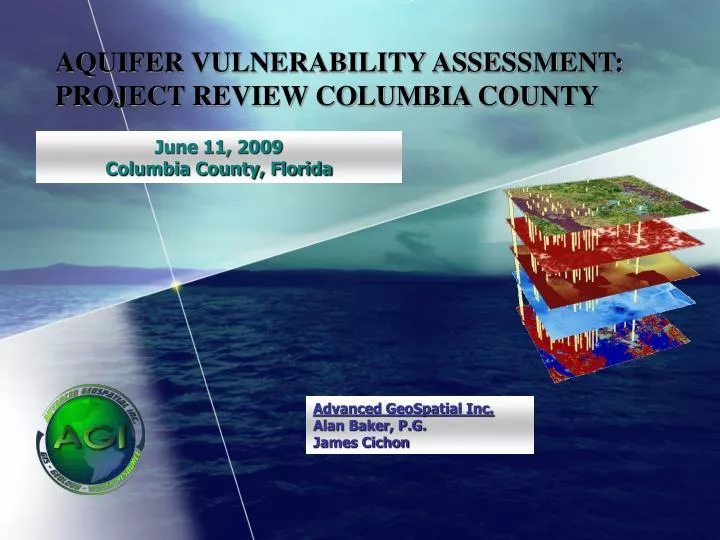 aquifer vulnerability assessment project review columbia county