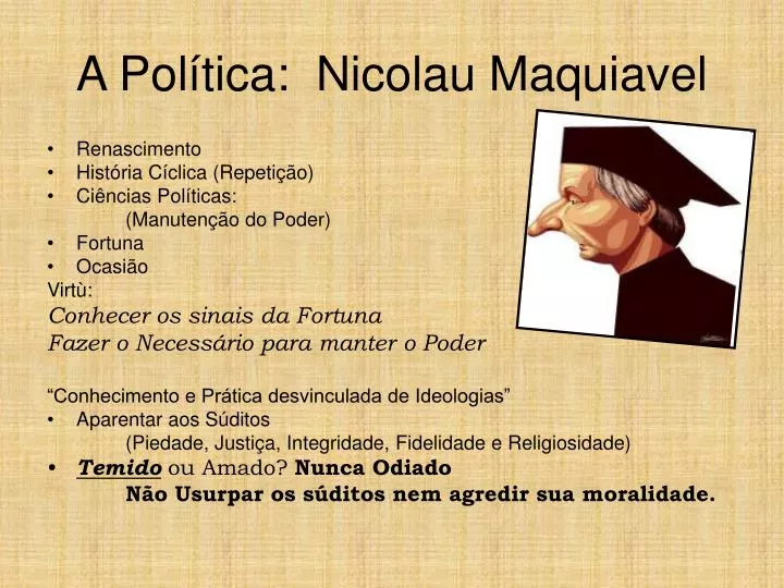 a pol tica nicolau maquiavel