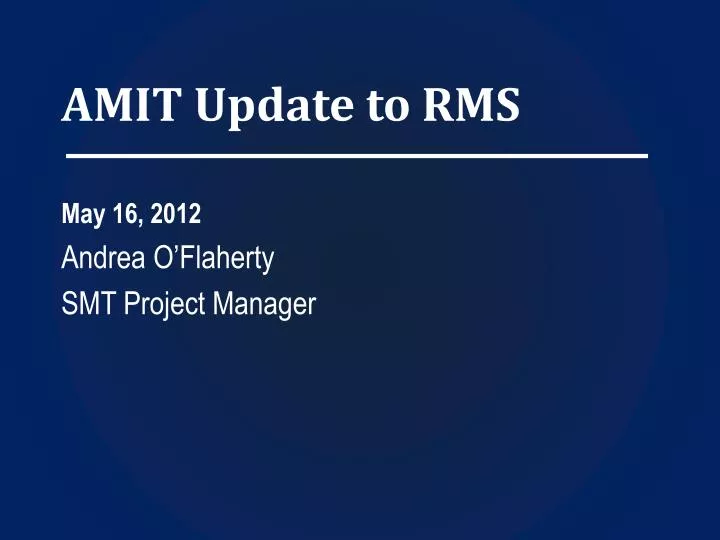 amit update to rms