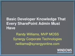 Basic Developer Knowledge That Every SharePoint Admin Must Have