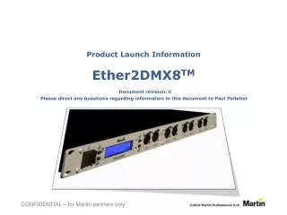 Martin Professional Ether2DMX8