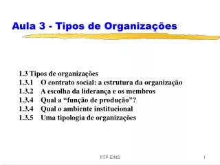 aula 3 tipos de organiza es