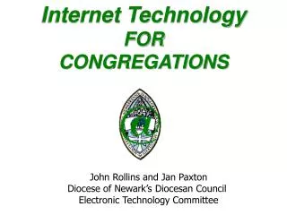 Internet Technology FOR CONGREGATIONS