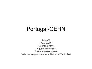 portugal cern
